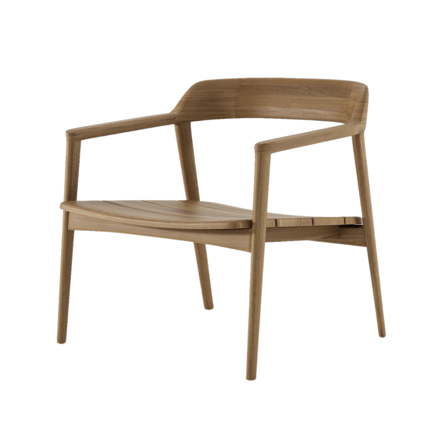 Grasshopper Low Outdoor Easy Chair - Teak Wood