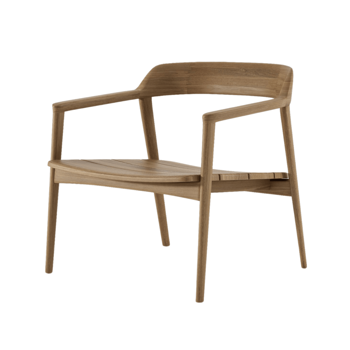 Grasshopper Low Outdoor Easy Chair - Teak Wood