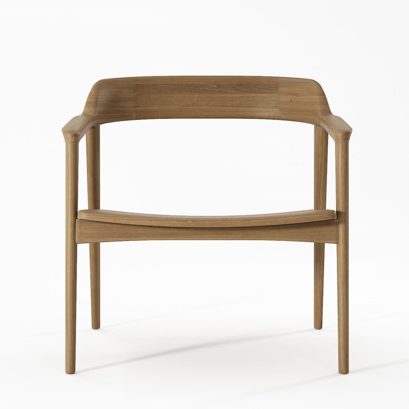 KGO09T Armchair - Wooden Chair with Curved Back
