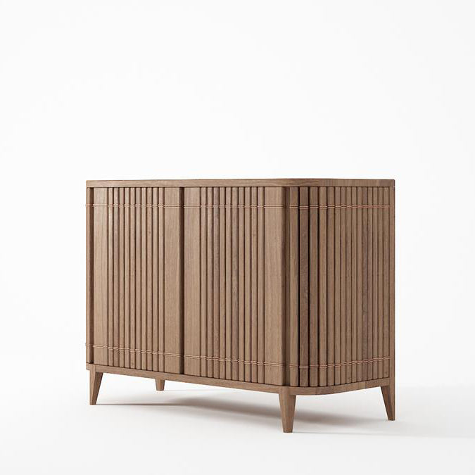 KKP01T_1 wooden cabinet with vertical slats