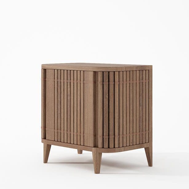 KKP04T_1 Wooden cabinet with vertical slats