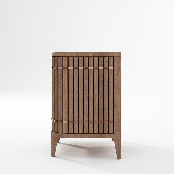 KKP04T Wooden Cabinet with Vertical Slats