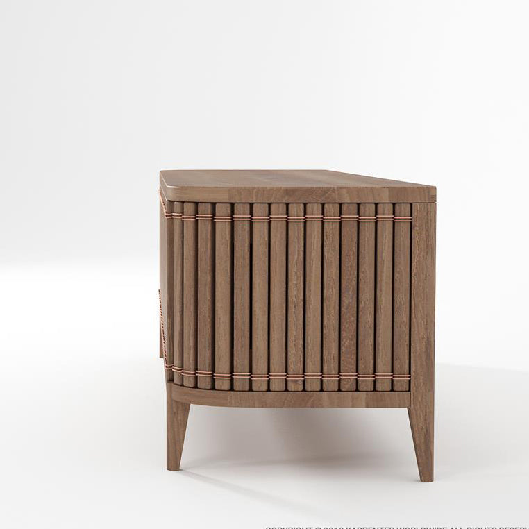 KKP05T-4 wooden cabinet with ribbed front