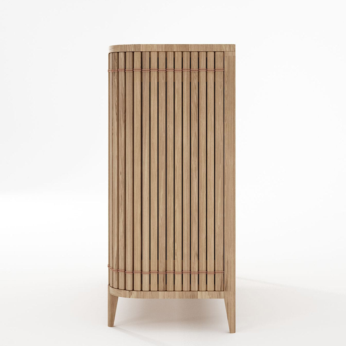KKP07O-4 wooden cabinet with vertical slats
