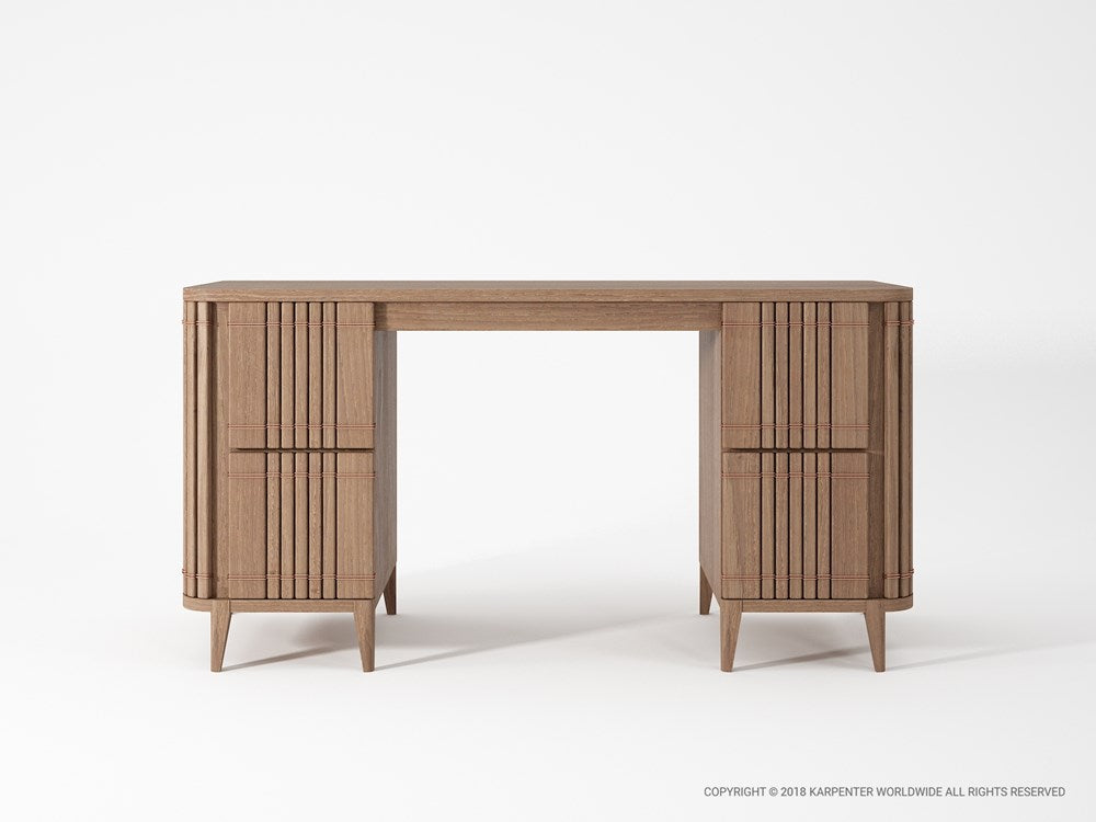 KKP15T_1 wooden desk with vertical accents