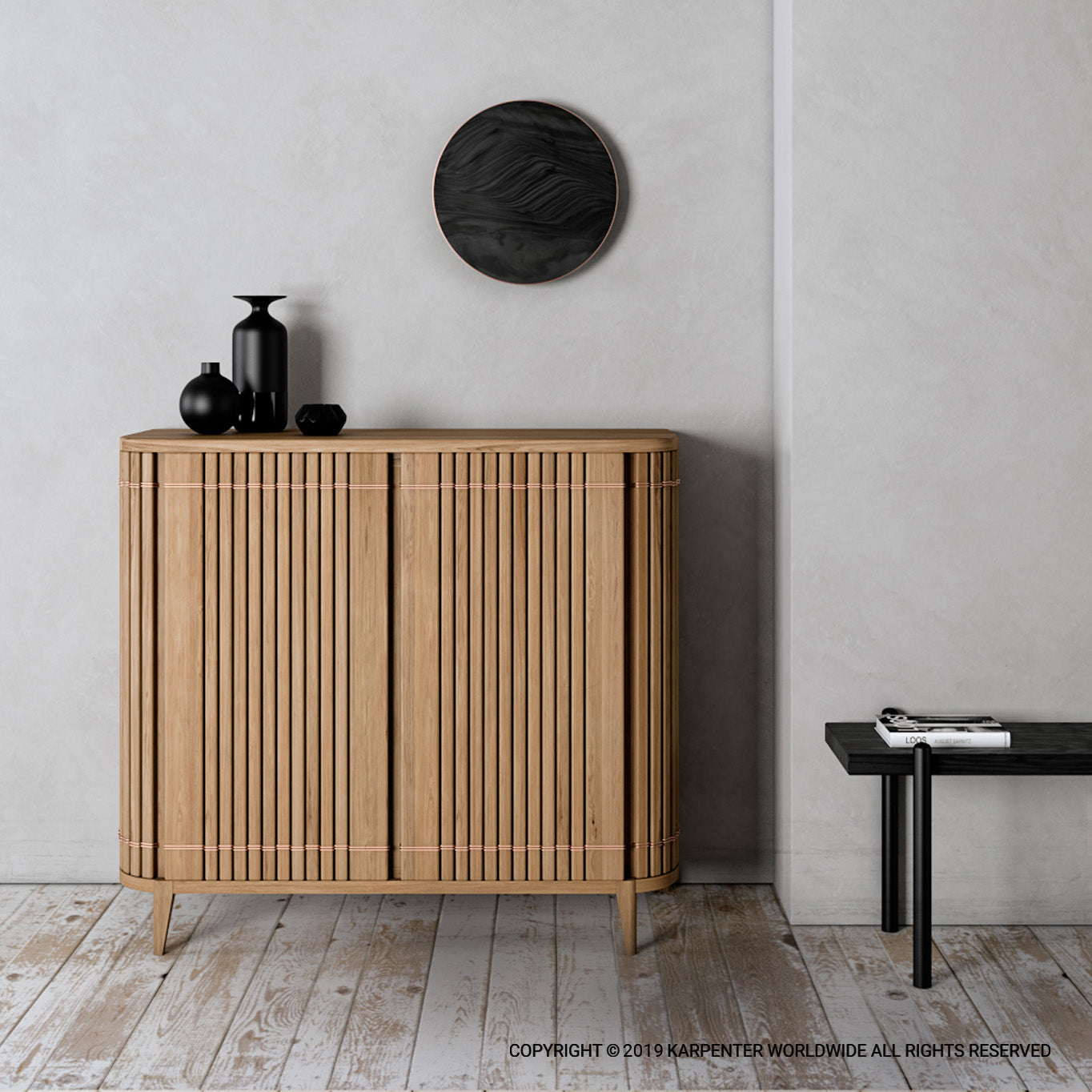 Koppar European Oak Two Door Sideboard | SLH Designer Furniture-Indoor Furniture-Karpenter-Neutral Oak Wood-European Oak-SLH AU