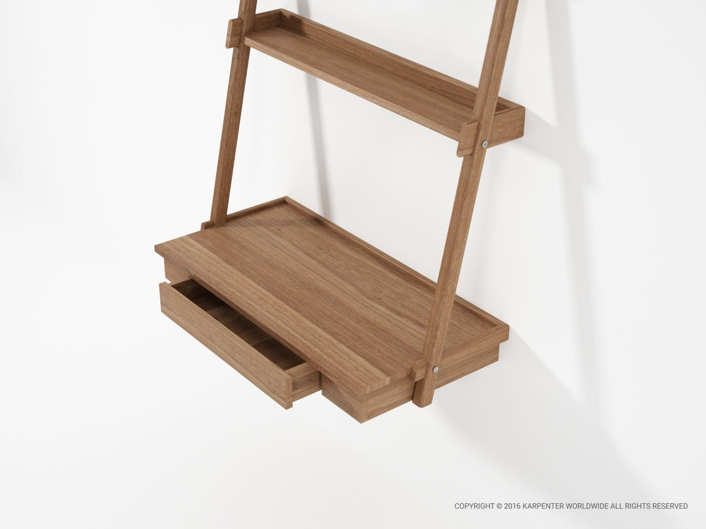 KSC007T_3 wooden shelf with drawer