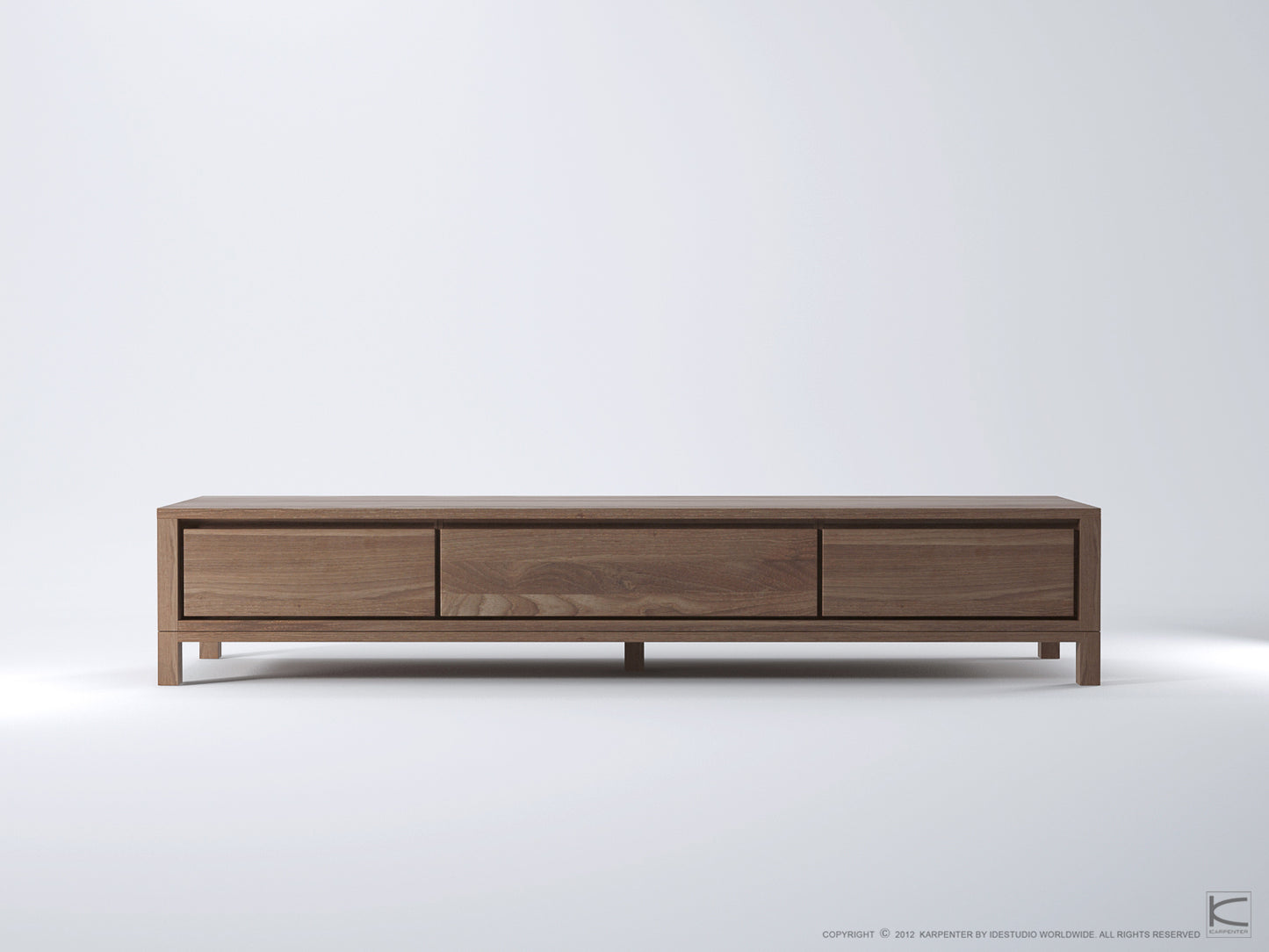 KSD007T-2 wooden media console with drawers