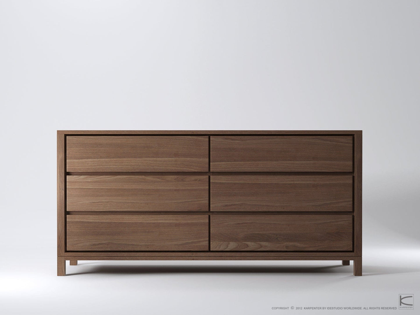 KSD014T-2 six-drawer wooden dresser