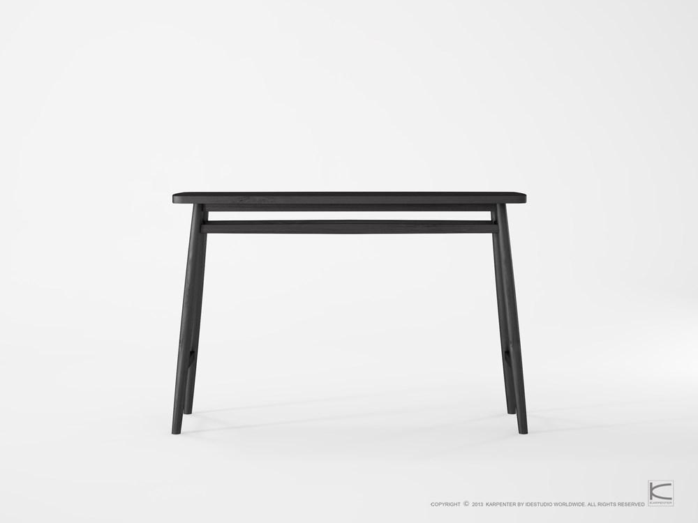 KT001SB wooden console table in black