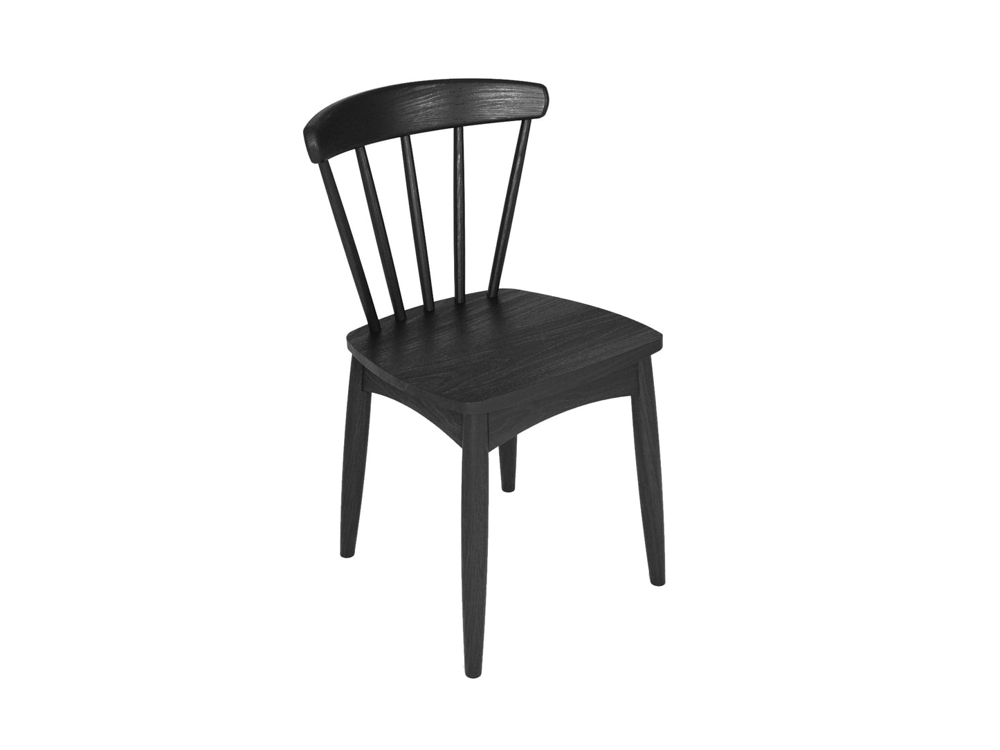 KT015SB-4 Black Wooden Chair