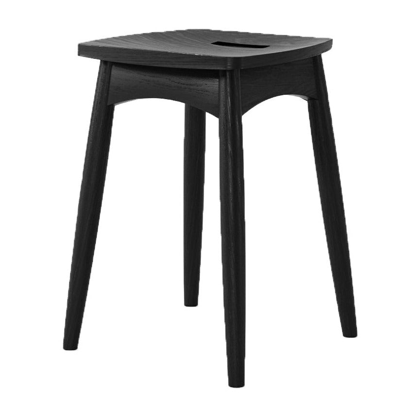 KT021SB_1 Black Wooden Stool