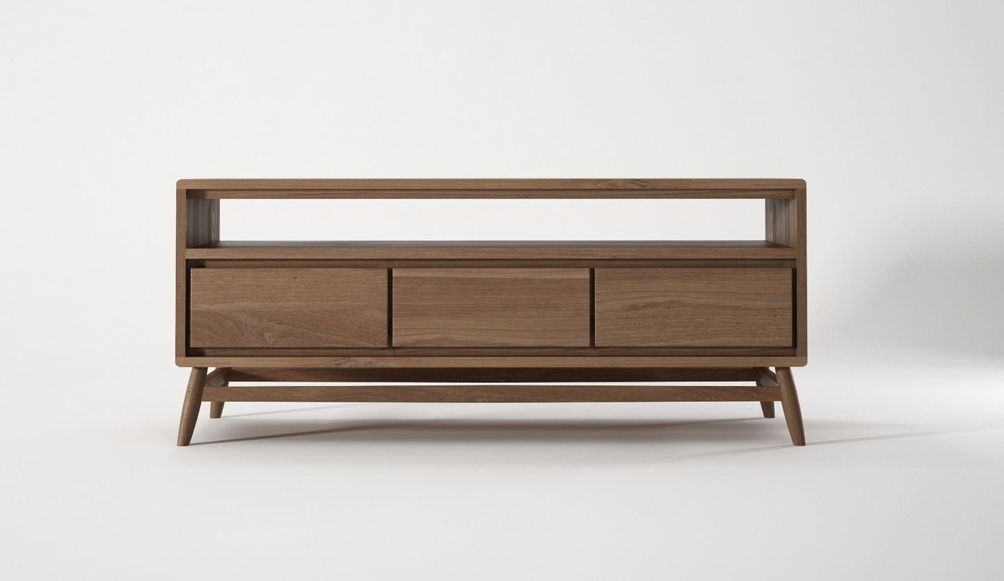KT025T-2 mid-century modern wooden media console