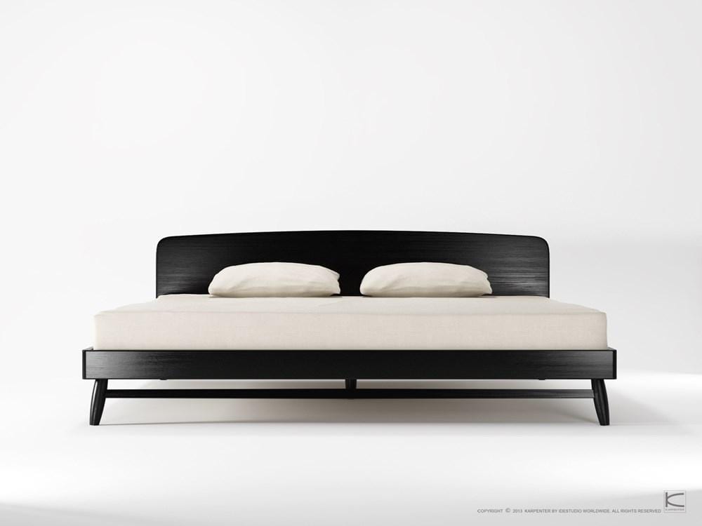 Twist King Bed - Satin Black-Indoor Furniture-Karpenter-Black Stained Oak-Black Stained European Oak-SLH AU