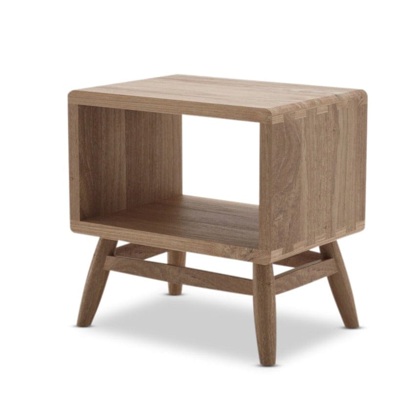 KT034T-1 Wooden side table with open shelf
