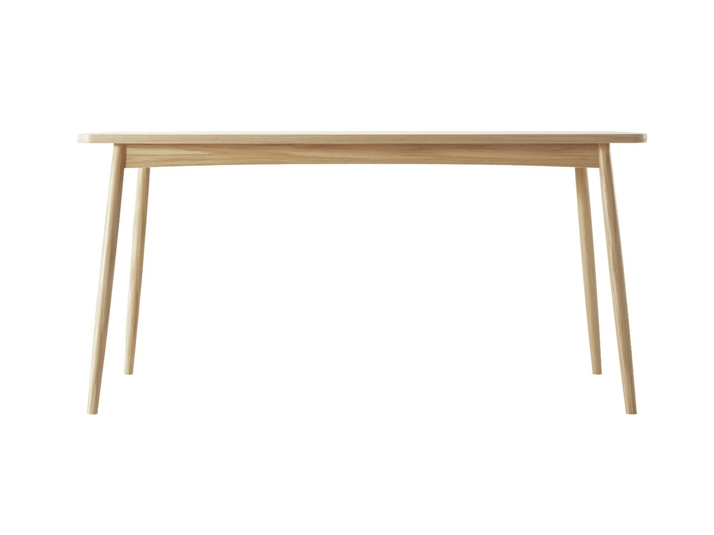 KT03O-2 wooden table with angled legs
