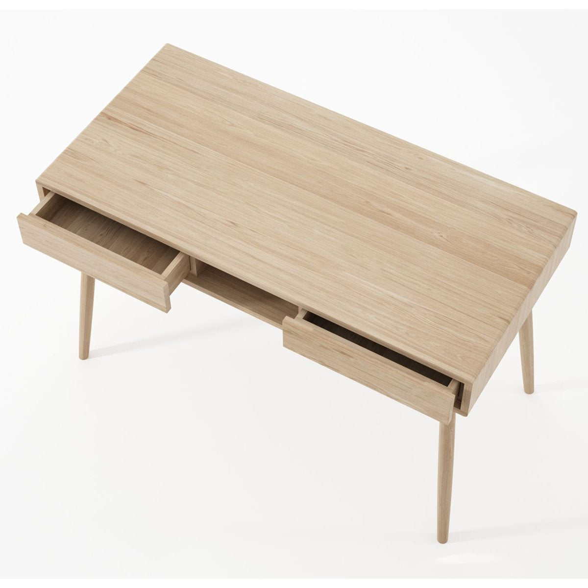 KT048O-4 Wooden desk with two drawers