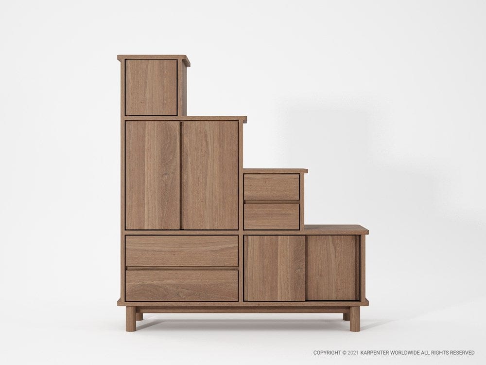 KTK01T_2 Stair-step wooden cabinet