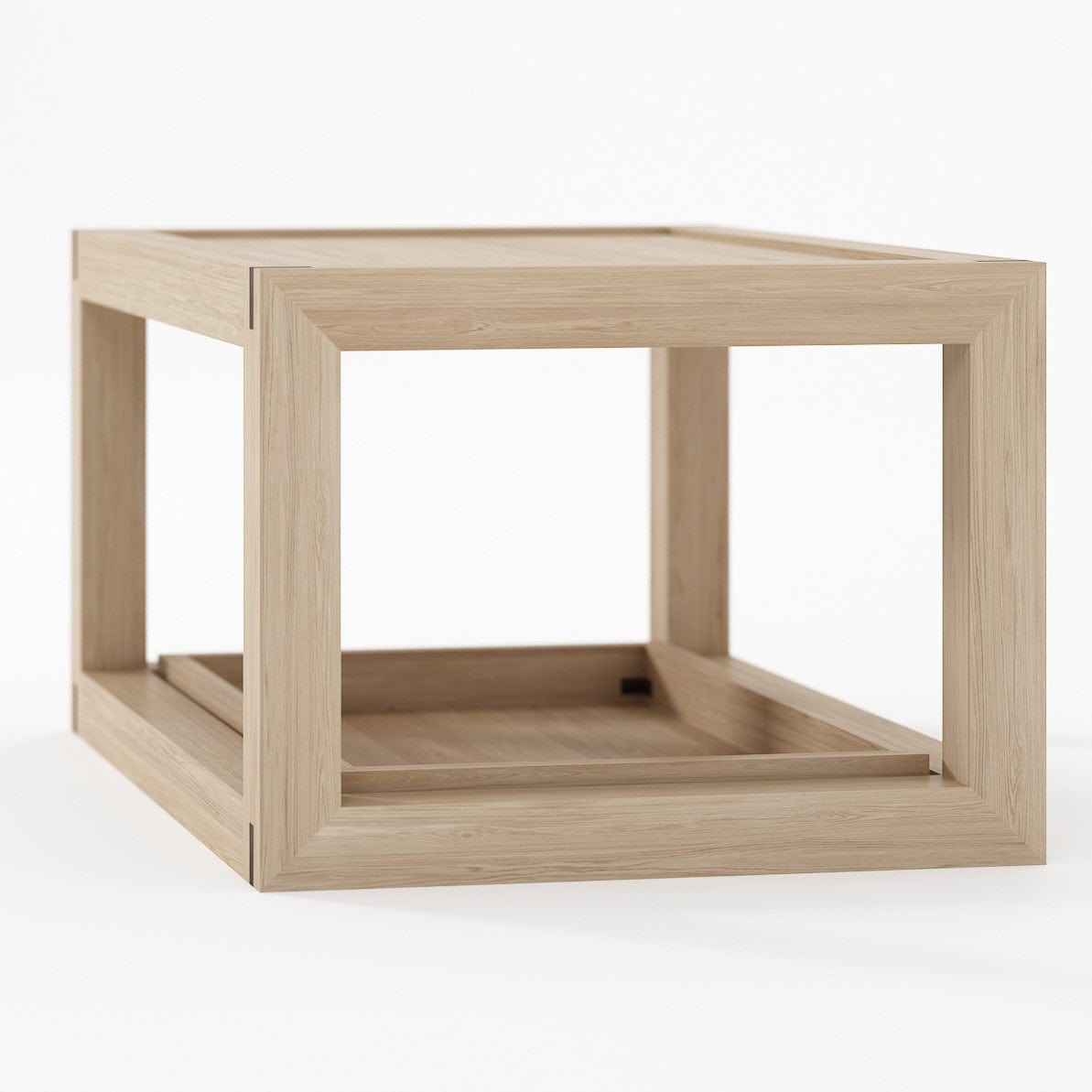 KUD01O Table - Light wood square coffee table