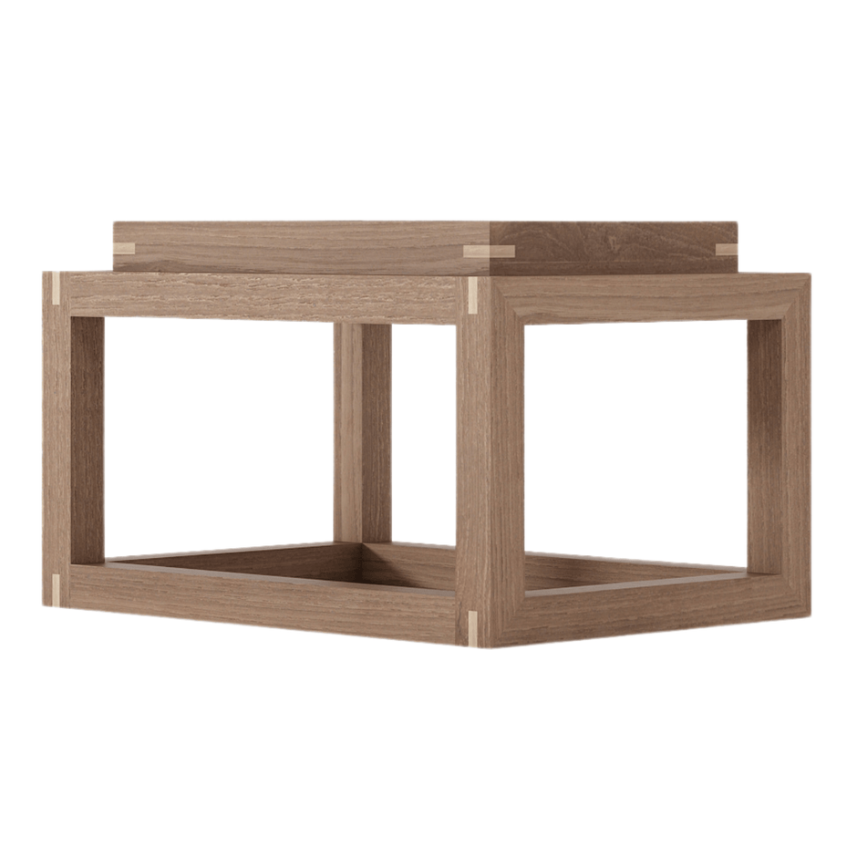 Modern wooden shelf unit