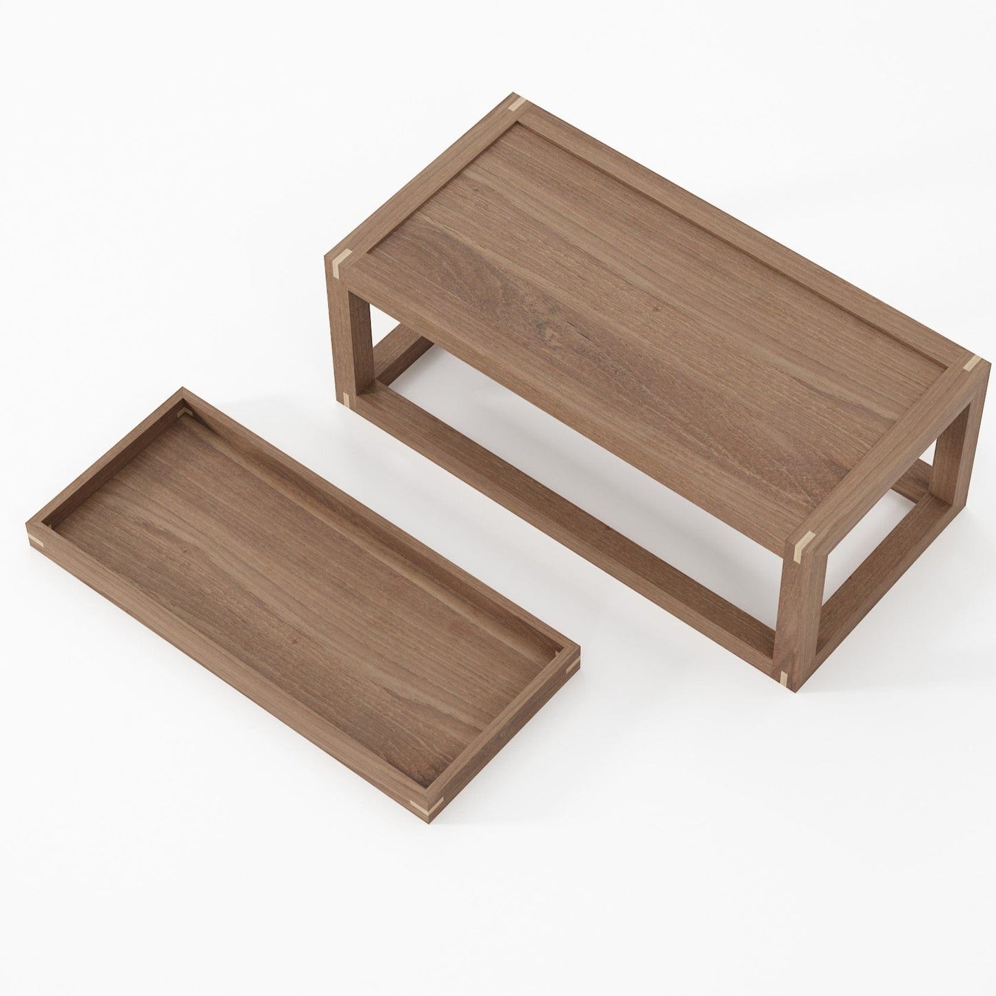 KUD02T_3 Wooden Tray Set