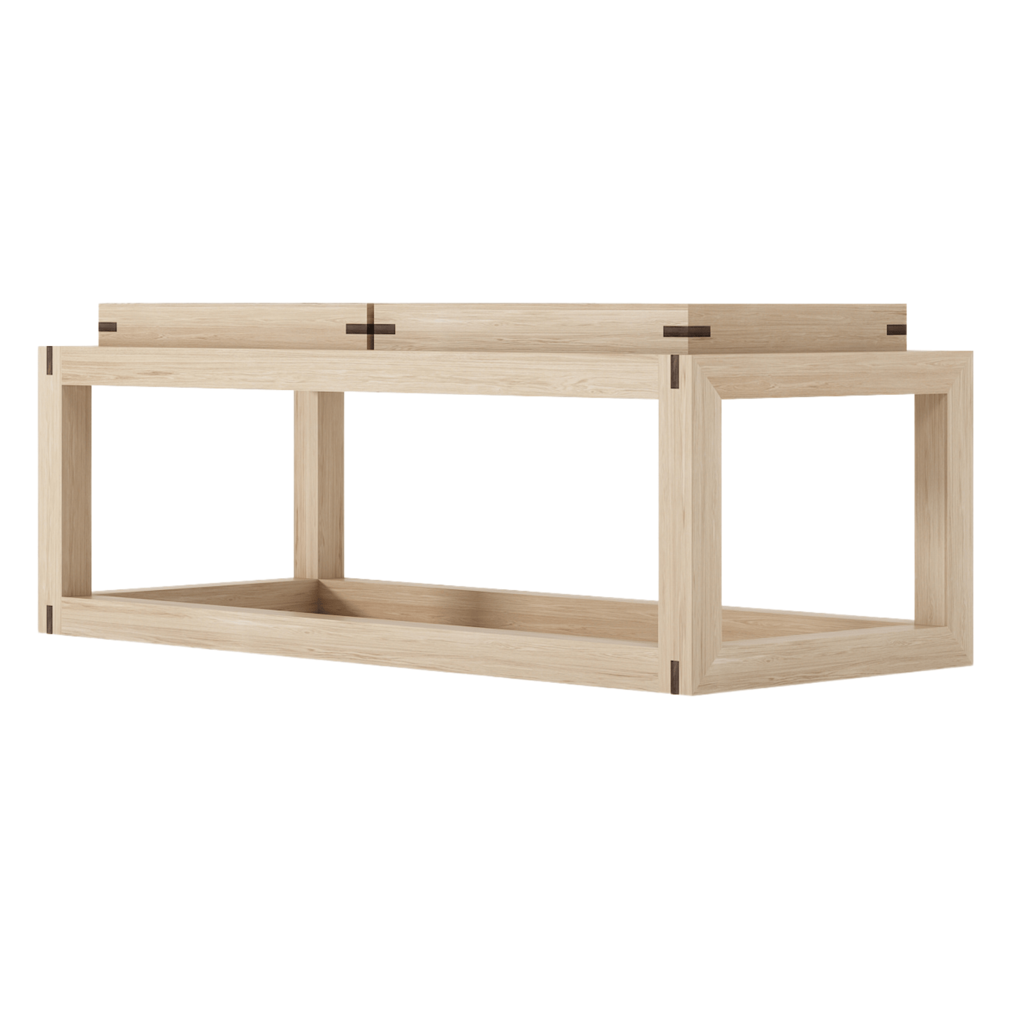 KUD03O_1 Light Wood Frame Coffee Table