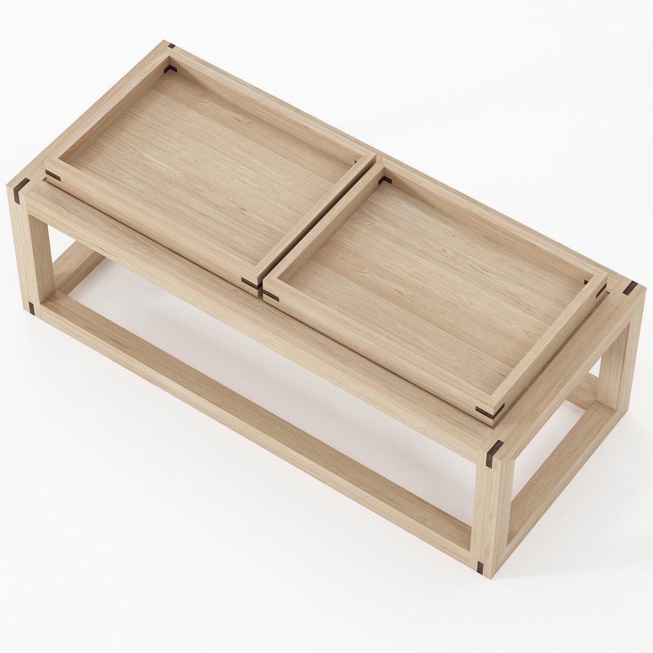 KUD03O_2 Wooden Tray Coffee Table