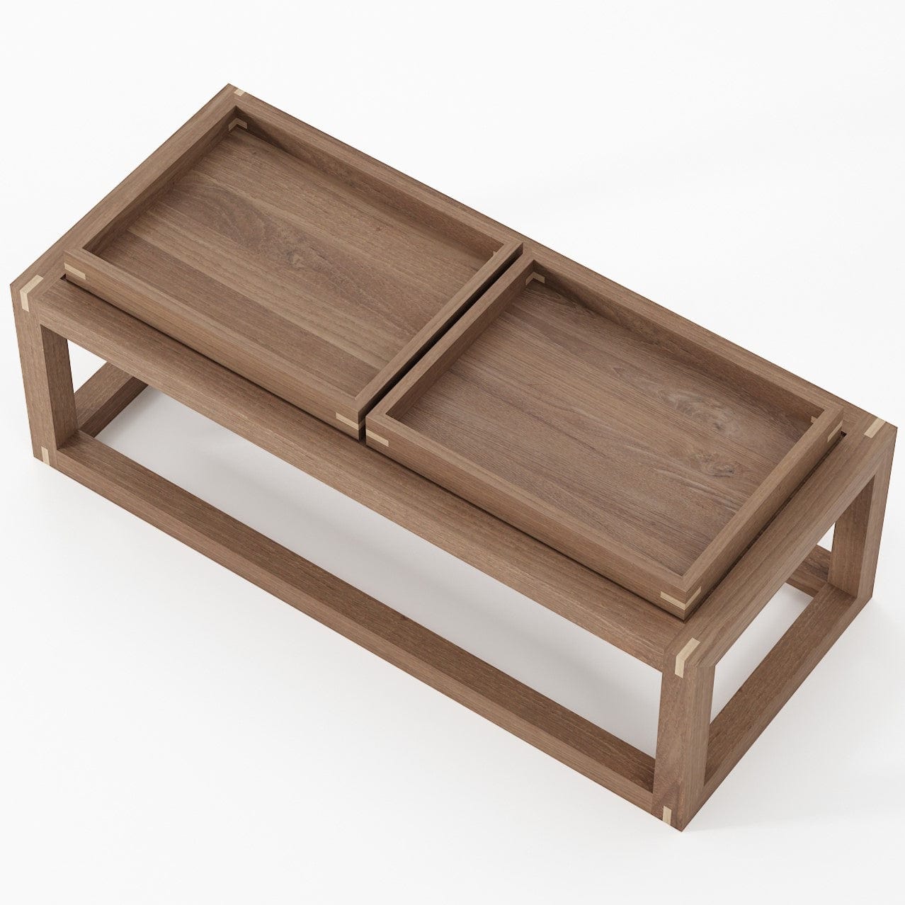 Wooden tray coffee table, KUD03T_2