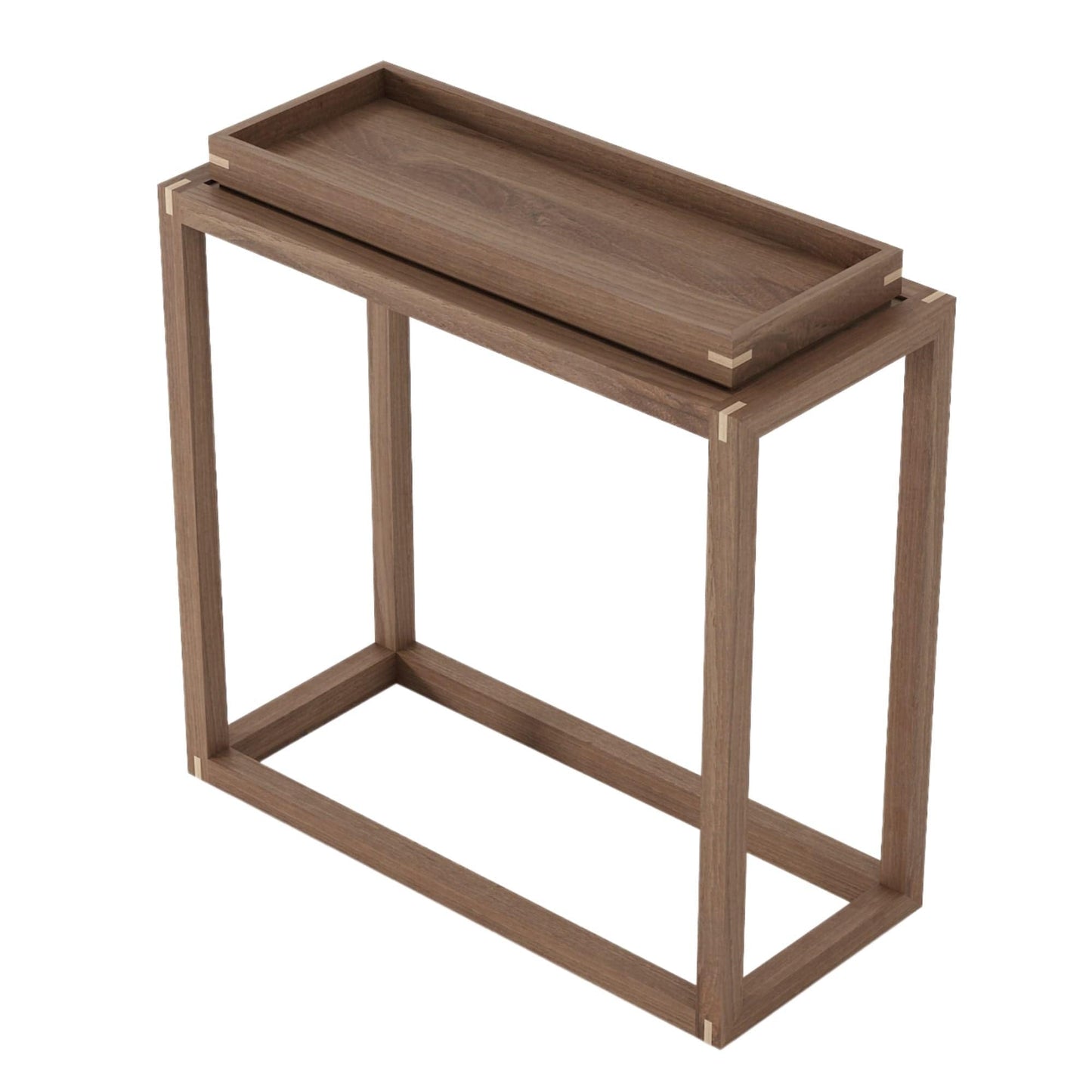KUD04T_1 Wooden Side Table with Tray