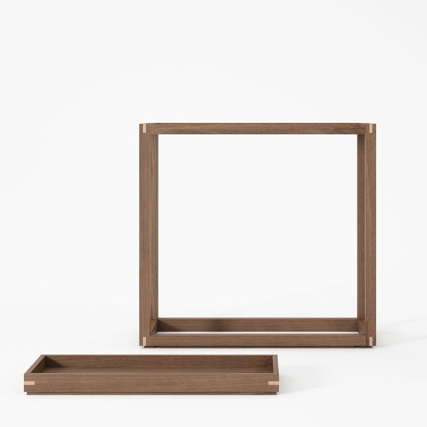 Wooden frame and tray