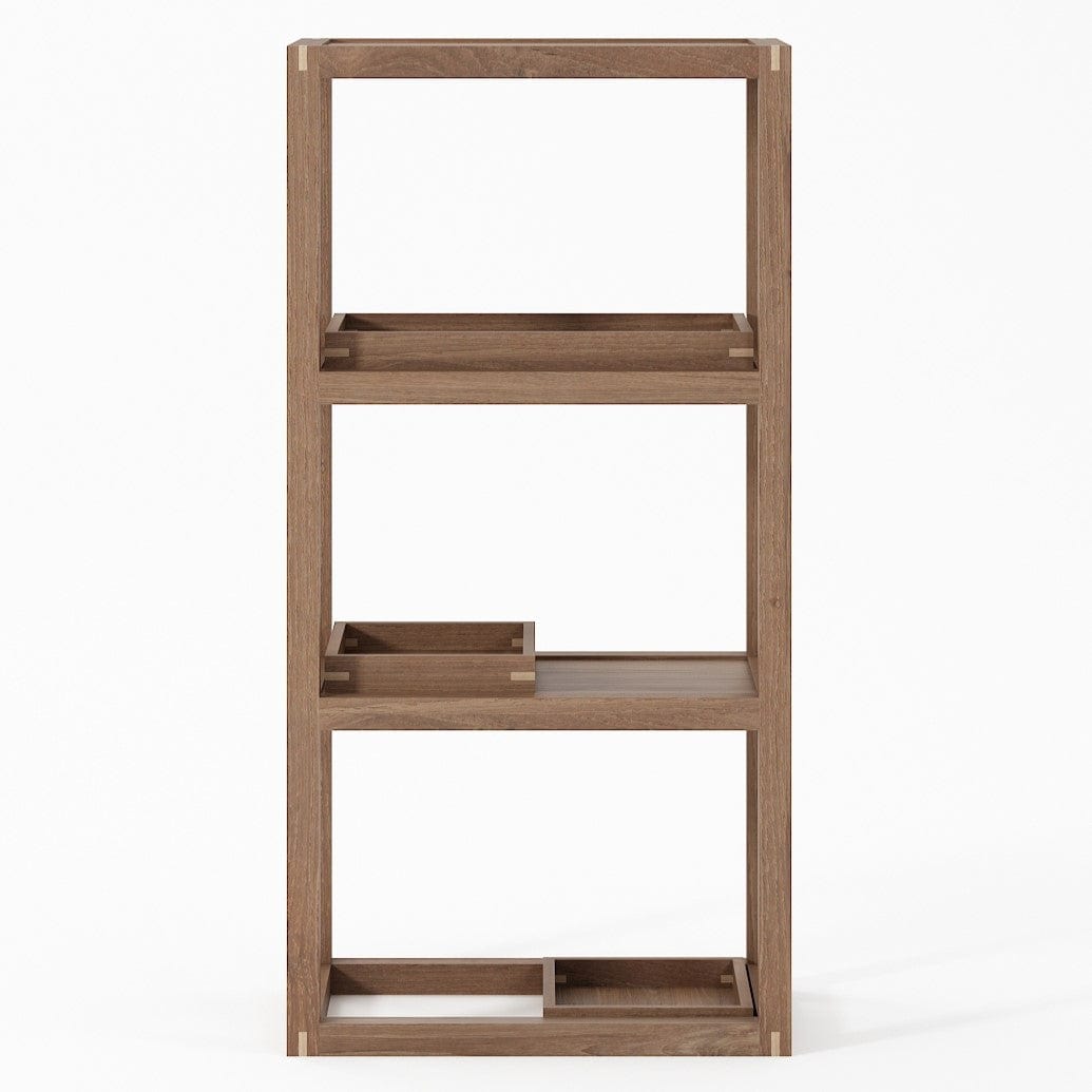 KUD09T_5 Wooden Shelf with Trays