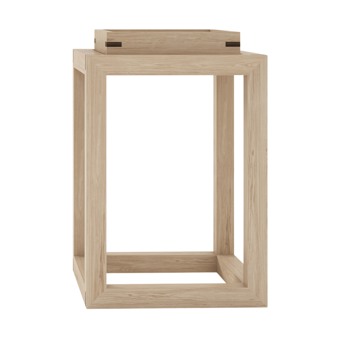 KUD11O wooden side table with box top