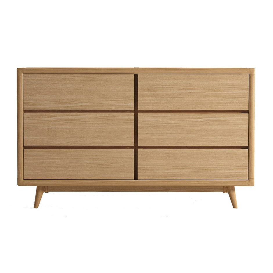 Wooden six-drawer dresser - KV0002O