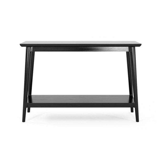 KV0013SSB_2 Black console table with shelf