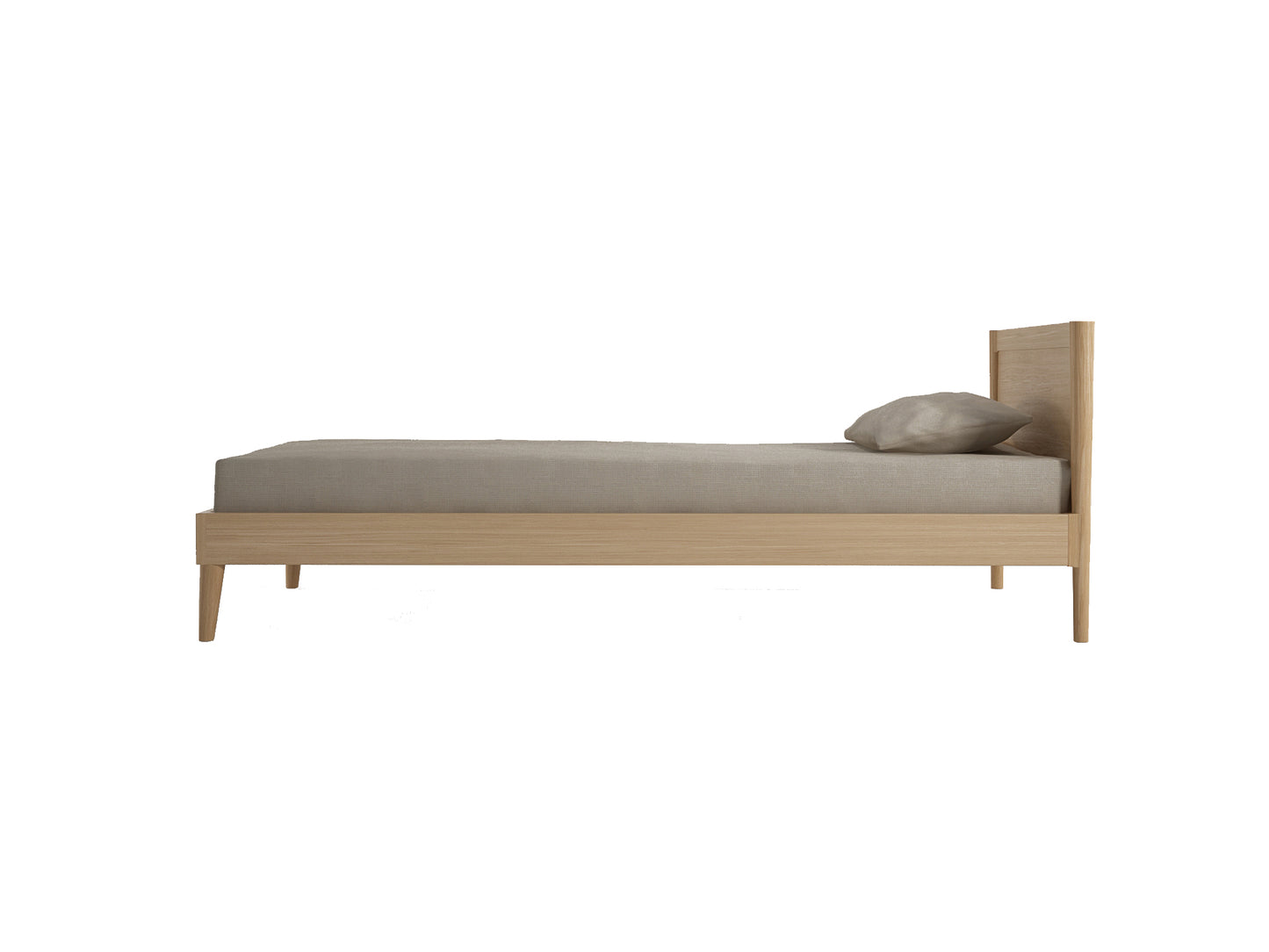 KV0033O-3 Modern Wooden Bed Frame with Pillow