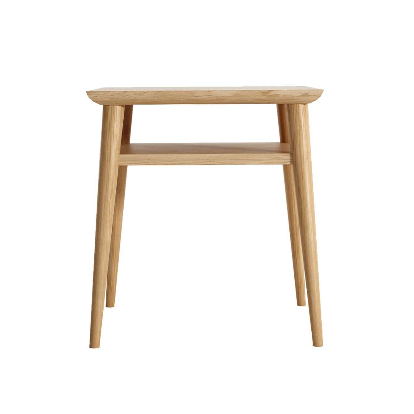 KV0037O-1 Wooden Side Table with Shelf
