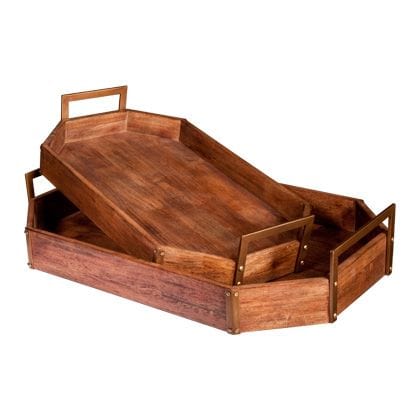 MM3015 Wooden Trays Set
