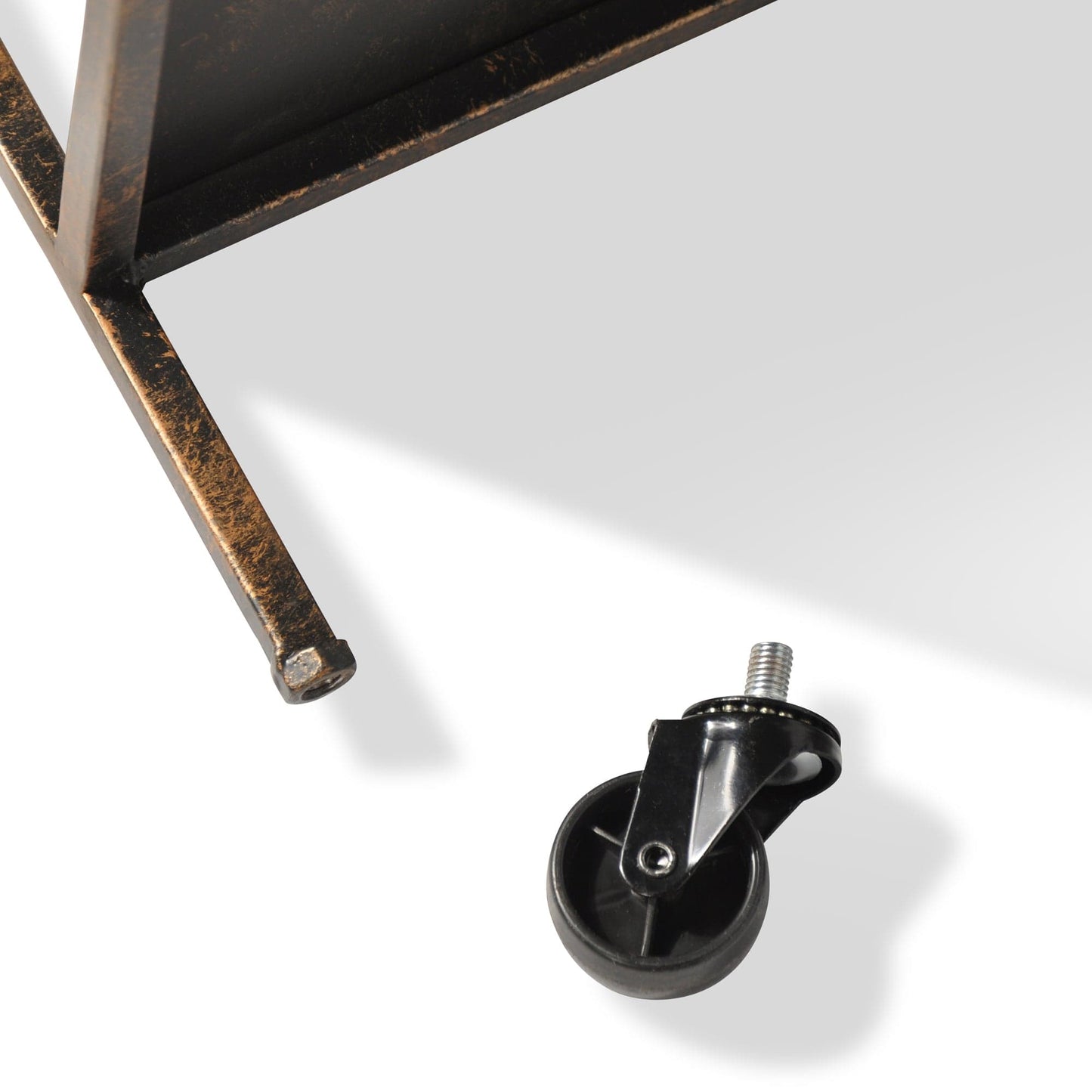 MM3040_5 Metal shelf leg and caster wheel