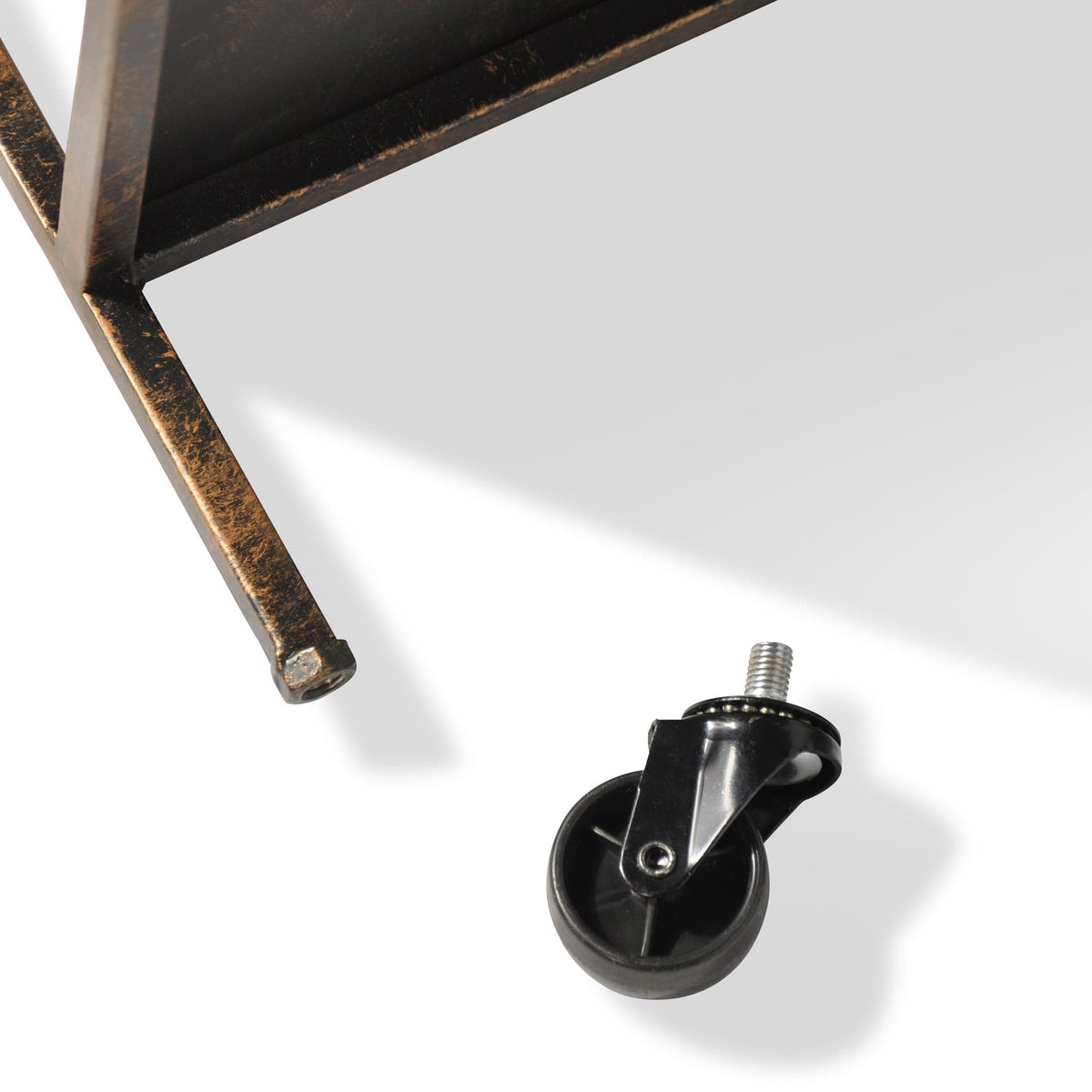 MM3040_5 Metal shelf leg and caster wheel