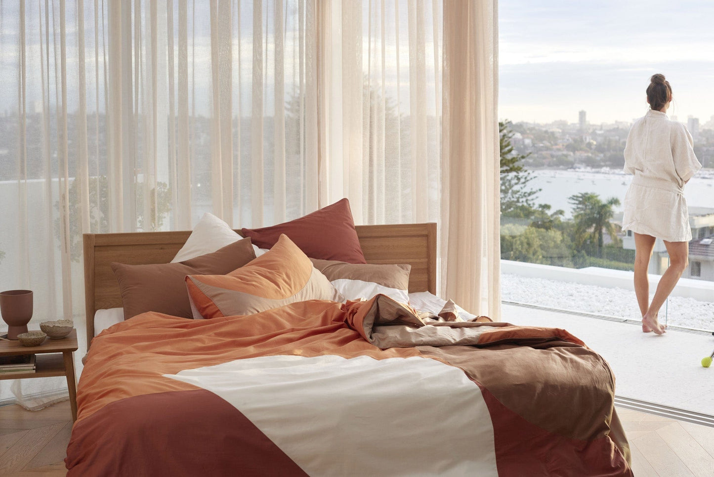 The Sheet Society bedroom set with Samantha Harris