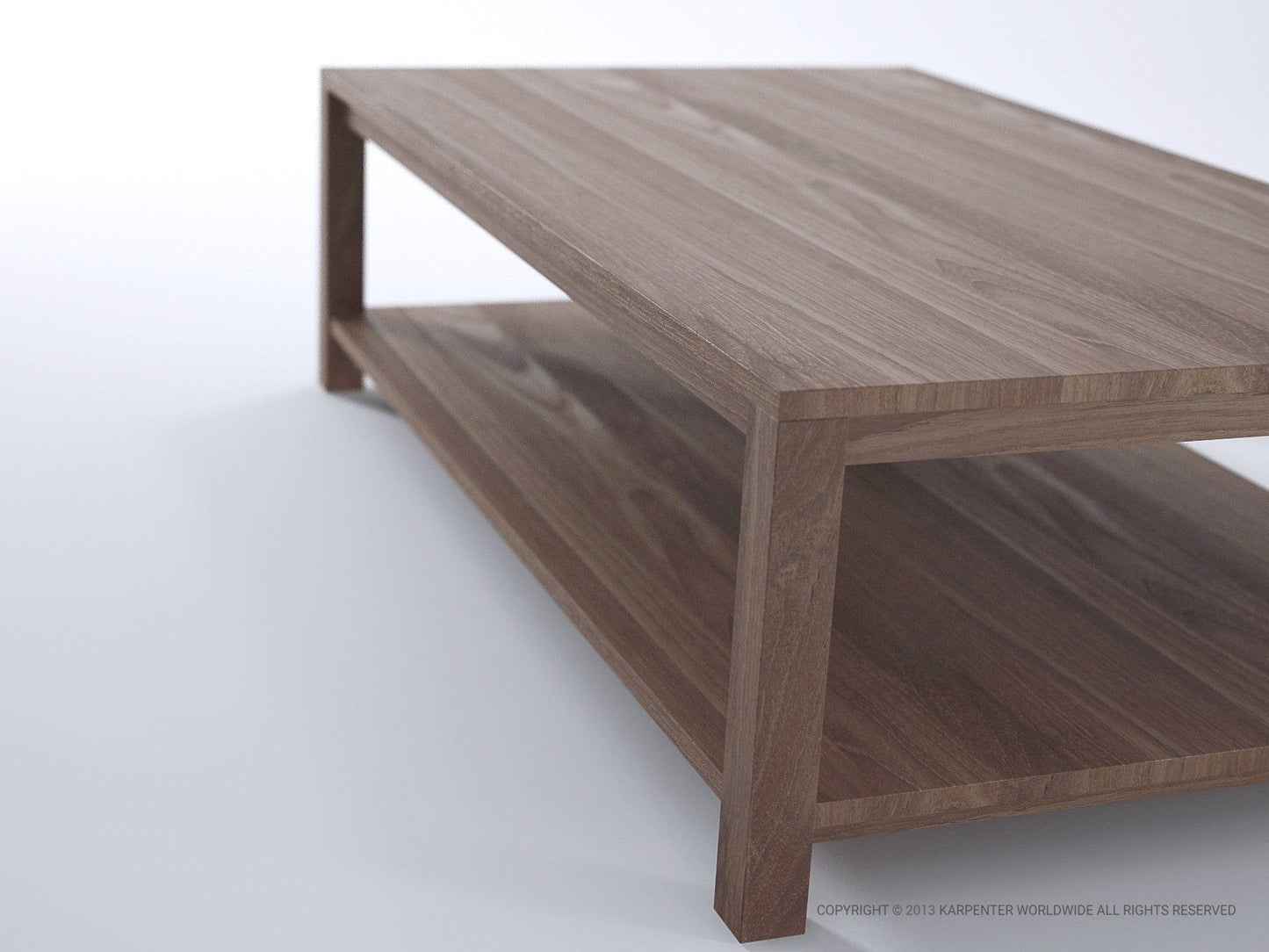 Rectangular coffee table 140x80x40cm, wood finish
