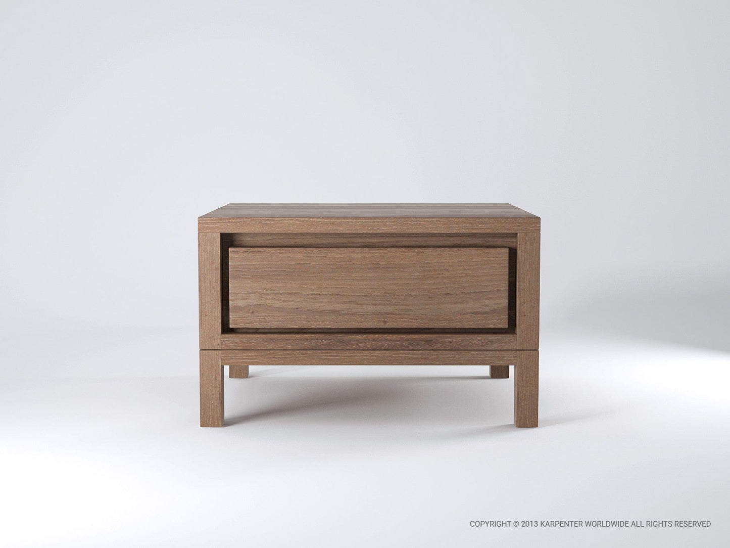 SO12 Bedside Table - Wooden Nightstand with Drawer
