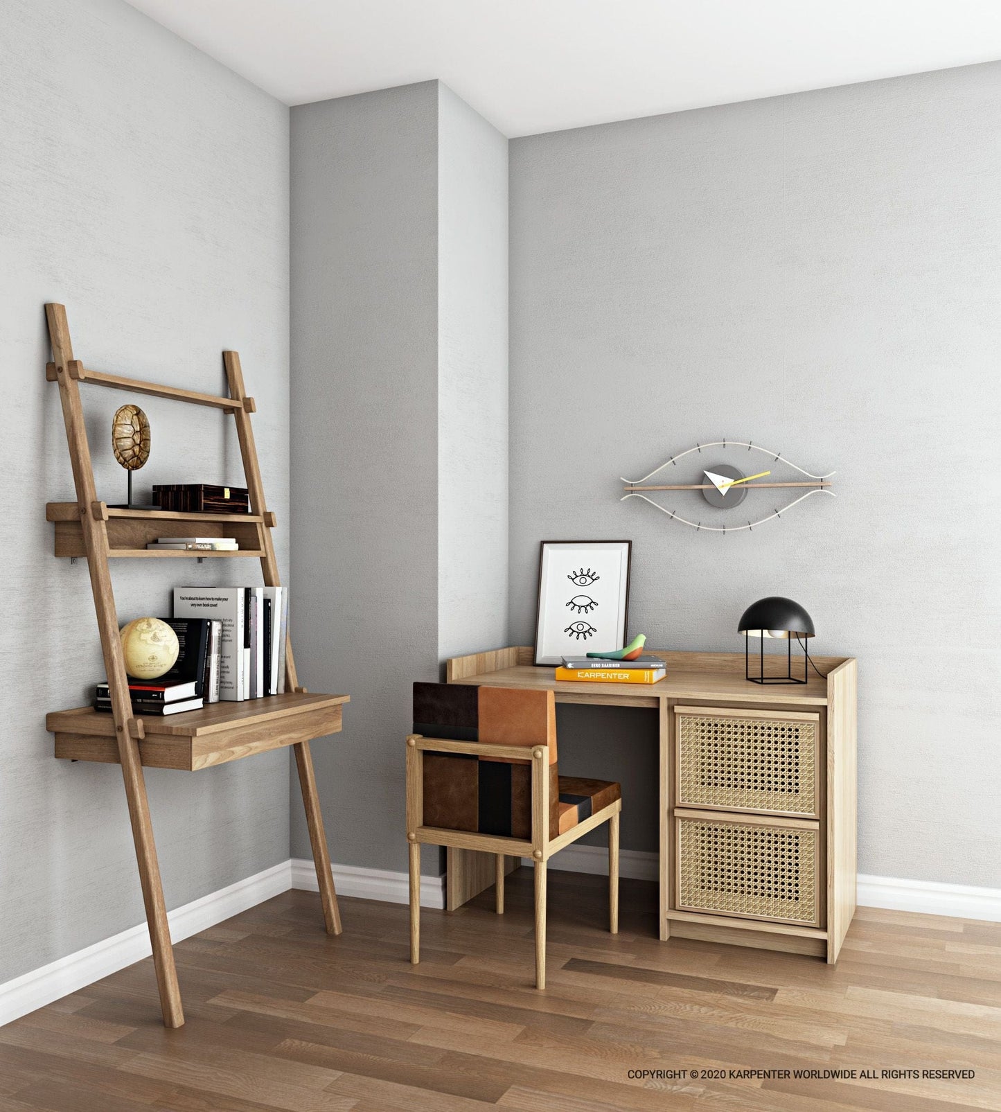 Simplycity Katchwork Roots desk and shelving unit