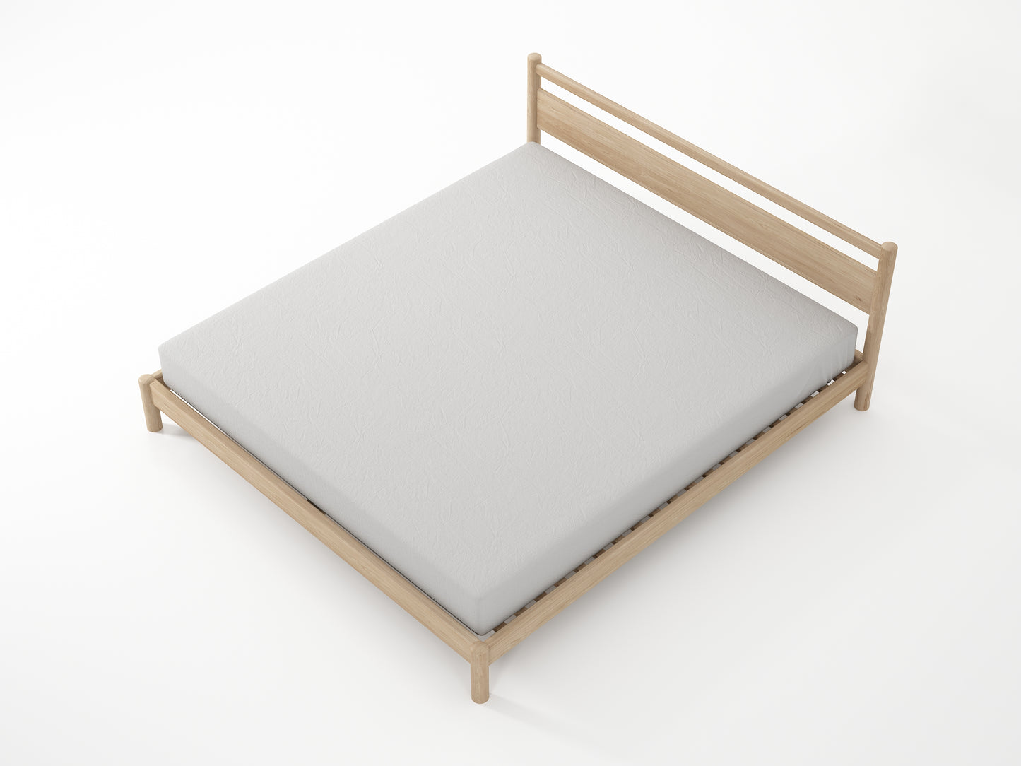 King size bed frame with mattress