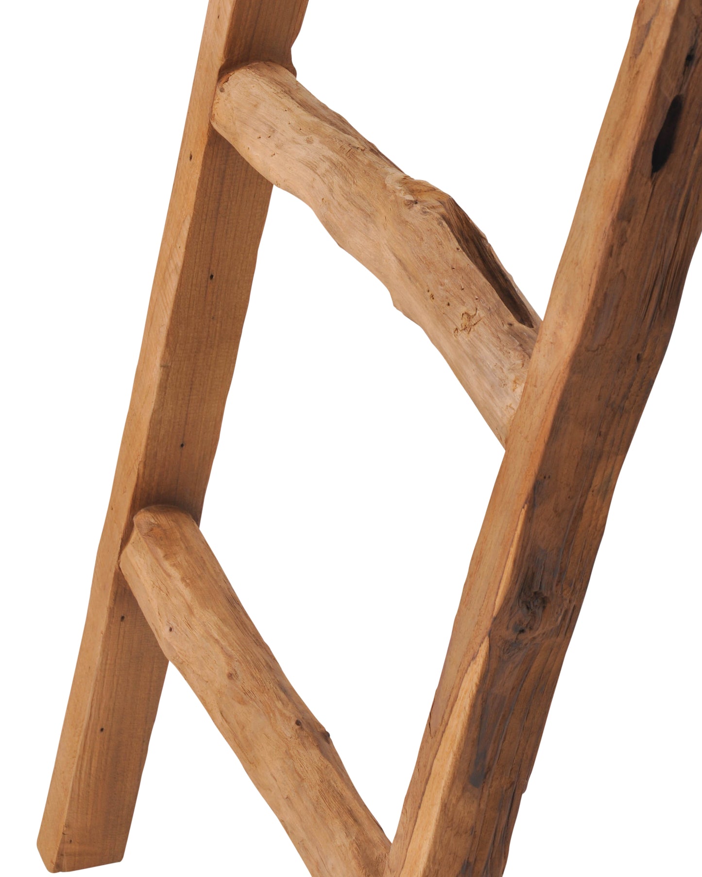 Rustic wooden ladder detail