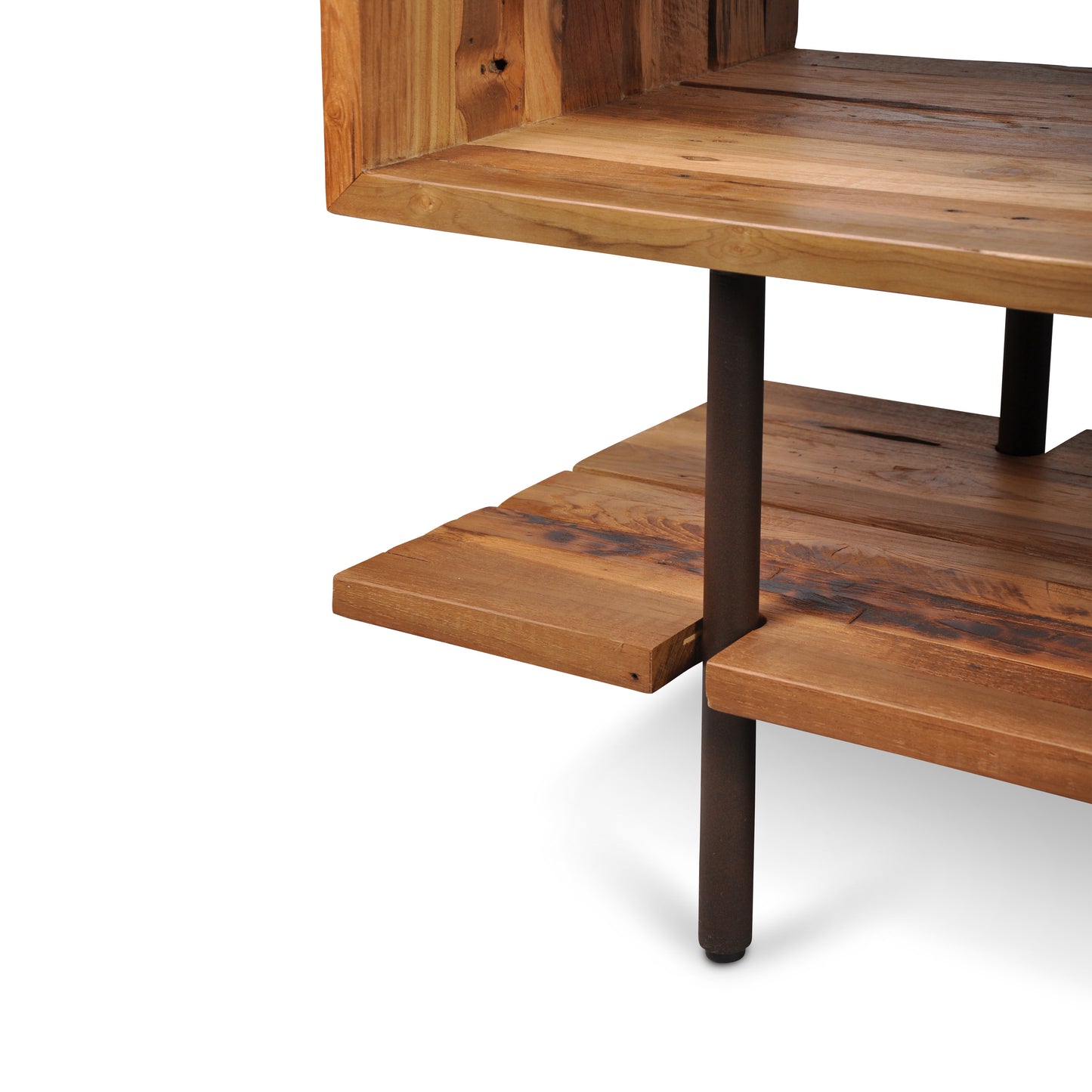 TF215_5 Wooden shelf with metal legs