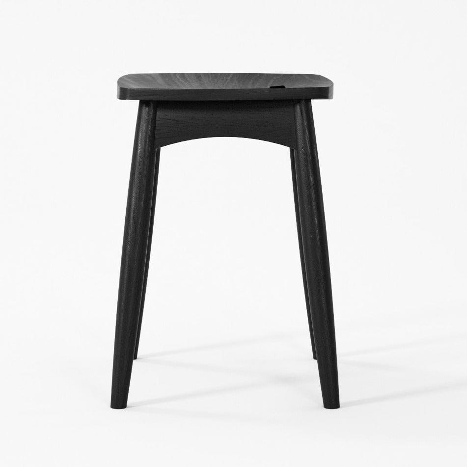 TW21-BEOstool, black wood stool 30x30x45d