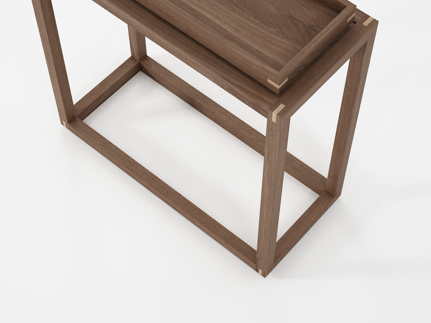 UD04-Tconsole 80x35x76e walnut console table with tray