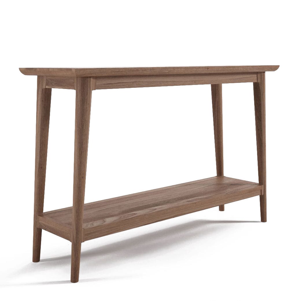 Wooden console table with shelf