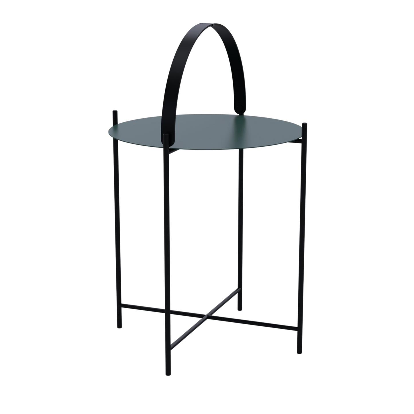 Green side table with handle - houebackground_20